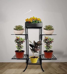 High Quality Flower <b>Pot</b> 6 Tiers Metal Plant <b>Stand</b> Flower <b>Pot</b> Rack For Garden Balcony Home - Product Image 3