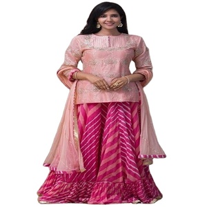 Salwar Kameez de créateur Kanya Libas pour femmes, en lin, pour les occasions de mariage et le quotidien. - Product Image 1