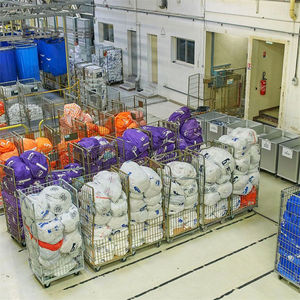 धातु गोदाम तार जाली ढाले गल्वेनाइज्ड बड़े भंडारण लॉन्ड्री पहियों के साथ पहियों के साथ - Product Image 4