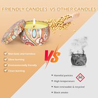 Lilin Aroma Kedelai Mewah Buatan Tangan untuk Wanita, Pengharum Rumah, Set Hadiah Aromaterapi, Ulang Tahun, Natal, Hari Ayah