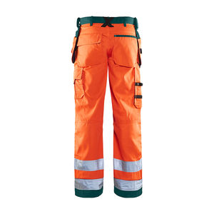 กางเกงผ้าใบกันน้ำสะท้อนแสงสำหรับงานก่อสร้างแบบ Hi-Vis คุณภาพสูง บริการ OEM - Product Image 5
