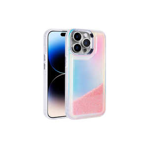 Coque en silicone antichoc rose perlée pour Airbag, compatible iPhone 14 Pro, coque arrière de protection tendance en PC rigide, compatible Redmi 10A - Product Image 1