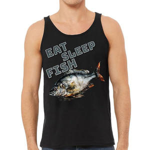 Maillot de pêche sans manches personnalisé quatre saisons, 100% polyester, technologie d'évacuation de l'humidité, UPF 50, unisexe, polyvalent - Product Image 4