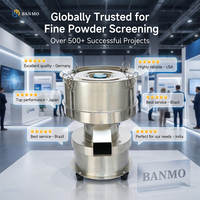 BANMO 2026 Kleines Edelstahl-Vibrationssieb mit Motorantrieb, Feinmaschiges Rotationssieb TB-830