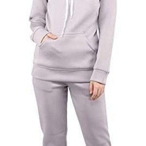 Chándal con capucha de algodón 100% para mujer, superventas, logotipo personalizado, patrón sólido, nuevo mejor diseño a bajo precio - Product Image 2