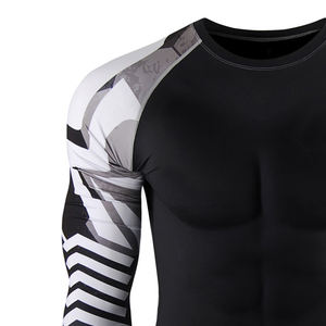 Custom <b>Compression</b> Rash Guard For Men Professional Manufacture Soft Fabric Made <b>Long</b> <b>Sleeve</b> Custom Made MMA Men Rash Guard - Product Image 6