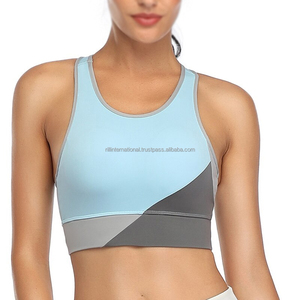 Women's High Support Sports <b>Bra</b> Shockproof Quick Dry Yoga Gym Running Seamless Workout Fitness <b>Bra</b> Four-Way <b>Stretch</b> 100% - Product Image 3