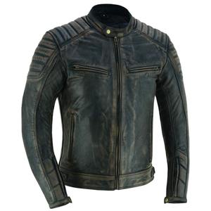 Veste de luxe en cuir véritable avec poche de style fermeture à glissière sur le devant Veste classique avec fermeture à glissière Durable Doux et élégant - Product Image 2