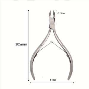 Nouveau Design, Double engrenage en acier inoxydable, enlèvement des ongles, cuticule, poussoir d'ongles, crochet professionnel de soins des ongles des orteils - Product Image 6