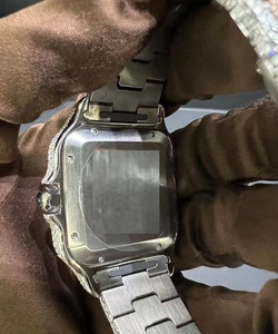 VVS Moissanite Rose White Square Diamante brillante para hombres Gifting Hip Hop Collection Reloj suizo - Product Image 6