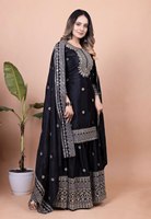 Tenue ethnique élégante en soie de qualité supérieure à imprimé floral, tenue décontractée pour les fêtes et les festivals, robe de style afghan entièrement cousue
