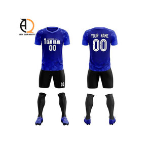 Hot Selling <b>Blue</b> Sublimation Soccer Wear Kits High Quality Football Uniform - Product Image 1