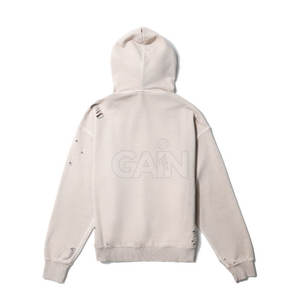 Custom Design Men <b>Distressed</b> Hoodies Lightweight <b>Distressed</b> Hoodies 2025 <b>Top</b> Quality Men Hoodies - Product Image 2