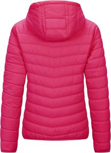 แจ็คเก็ตบุนวมแบบบางสำหรับผู้หญิงปักโลโก้คอตั้งกันน้ำเสื้อนอกสำหรับฤดูหนาวมีซิปปิดผ้าฝ้าย - Product Image 6