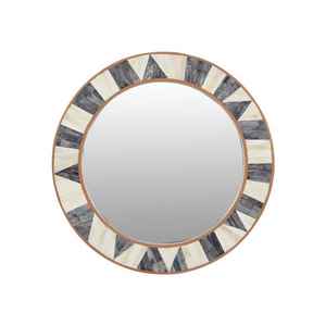 Miroir mural de qualité supérieure avec incrustations d'os, design en mosaïque artistique, miroir décoratif artisanal pour mur intérieur - Product Image 1