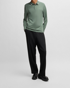 เสื้อโปโลสำหรับผู้ชายเสื้อโปโลผ้าฝ้ายโพลีเอสเตอร์สีพื้นพิมพ์โลโก้ขนาดพิเศษออกแบบได้ตามต้องการ - Product Image 5