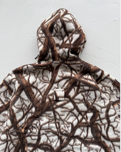 Sweat à capuche en polaire camouflage d'hiver pour homme, motif réaliste de branches d'arbre, camouflage neige, fermeture éclair quart de tour, pull lourd, parka d'extérieur - Product Image 5