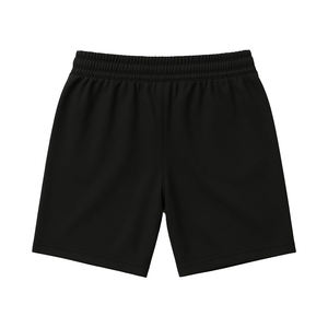 กางเกงขาสั้นออกกำลังกายผู้ชายสีดำแบบสปอร์ต มีกระเป๋า ระบายอากาศได้ดี ผลิตจากผ้าโพลีเอสเตอร์ 100% รับทำโลโก้ตามสั่ง OEM - Product Image 2