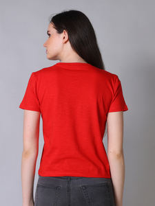 เสื้อเชิ้ตผ้าสแปนเด็กซ์คอกลม/คอกลมพิมพ์ลายสไตล์ลำลองสำหรับเด็กผู้หญิงผ้าคอตตอน95% 5% สแปนเด็กซ์ผลิตในอินเดีย - Product Image 6