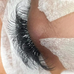 Bandeja de extensión de pestañas de seda de Cachemira negra mate a precio de fábrica extensiones de pestañas de etiqueta privada - Product Image 3