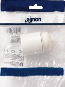 Portalámparas económico liso blanco (Simon IL552903) - Product Image 2