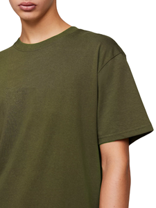 Camisetas de Gimnasio para Hombre, 100% Algodón, Lisas, Casuales, de Manga Corta, Corte Regular, Cuello Redondo, Tejido Frontal Transpirable, de Secado Rápido - Product Image 2