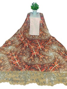 Robe traditionnelle somalienne tendance 2026 pour Dirac, imprimé numérique, tissage slub, motif floral, mariage, événements spéciaux pour filles - Product Image 2