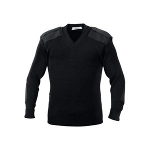 Vêtements de travail personnalisés pour gardes de sécurité pull d'hiver respirant en laine tricotée anti-rétrécissement à l'avant top modèle de vente pull haut - Product Image 4