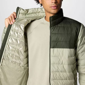 Chaquetas Acolchadas Tejidas de Alta Calidad para Hombre, Cuello Alto, Relleno de Fibra de Poliéster, Cierre de Cremallera, para Clima Frío de Invierno, Servicio OEM - Product Image 4