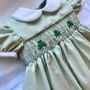 ชุดเดรสผ้าลินินเนื้อนุ่มทำด้วยมือสำหรับเด็กผู้หญิงสไตล์ลำลองสำหรับวันเกิดครั้งแรกของเด็กวัยหัดเดินผลิตในเวียดนาม - Product Image 1