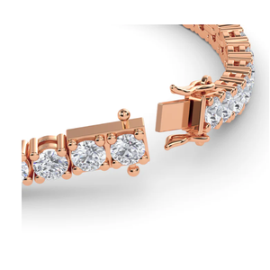 Compra la elegante pulsera clásica de tenis de oro disponible en Amarillo Blanco y oro rosa perfecta para cada ocasión - Product Image 3