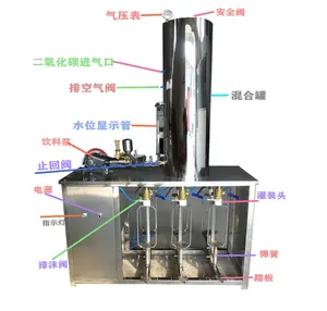 Koolzuurhoudende Drank Mixer Drankmixer Apparatuur Koolzuurhoudende Drank Mixer/Frisdrank Mengmachine