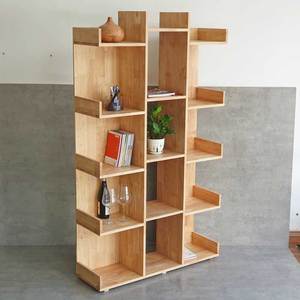 ชั้นวางหนังสือไม้ยางพารา 5 ชั้น รุ่น KS68208 ขนาด 100x30x170 ซม. สำหรับห้องนั่งเล่น สำนักงาน ห้องเด็ก แบบตั้งพื้น ติดตั้งง่าย - Product Image 2