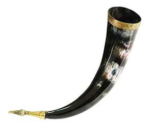 Corne à boire en forme de buffle, design Simple, débardeurs décoratifs de table et personnalisés, corne à boire viking de grande taille - Product Image 5