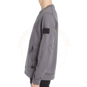 เสื้อกันหนาวแบบสวมหัวของผู้ชาย, เสื้อกันหนาวผ้าฝ้าย100% คอตตอนคอกลมออกแบบโลโก้ได้ตามต้องการแบบพรีเมียม - Product Image 3