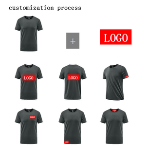 Personalizado barato al por mayor en blanco de los hombres de poliéster de secado rápido camisetas de impresión personalizada Logo deportes entrenamiento camisetas de los hombres - Product Image 2
