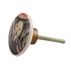 Handmade Bán Buôn Gốm Knobs Kinh Dị Khuôn Mặt In Vòng Tủ Núm Cửa Xử Lý Phần Cứng Nhà Sản Xuất Ngăn Kéo Kéo Số Lượng Lớn Rất Nhiều - Product Image 2