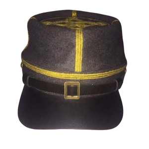 Kepi de l'armée de l'Union américaine, tissu 100% laine doublé brun noisette, casquettes et chapeaux de l'époque ACW - Product Image 2