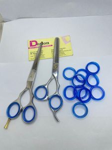 Tijera de pelo profesional sostenible de alta calidad, insertos de anillos de dedo para peluqueros, tijeras de peluquero hechas de silicona suave - Product Image 6