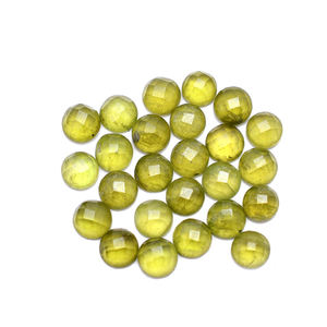 Vesuvianita verde natural de 3mm, piedra preciosa redonda de 2mm de grosor, para hacer joyería 2,55 CTS, venta de piedras de calidad, 25 uds. - Product Image 3