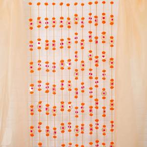 6ft Pompom Garlands for Diwali Pooja Decoration Gota Hangings Marigold Gota Garlands for Indian Backdrop Decor Haldi decoration - Product Image 3