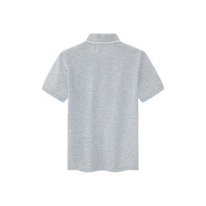 Polo ERKE para Hombre, 100% Poliéster Microfibra, Color Gris Jaspeado Claro, Transpirable, Talla XL, con Bordado Oscuro, Técnica Oxford - Product Image 2