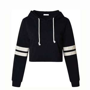 Wholesale Trendy Fashion High Quality <b>Women</b> Clothing Cotton Blank Crop Top Winter Cropped Hoodie for <b>Women</b> With Kangaroo Pocket - Product Image 2