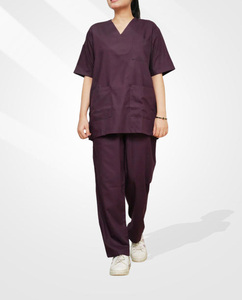 Uniformes Médicos de Verano con Logotipo Personalizado, Manga Corta, Poliéster y Elastano, para Enfermeras, Esteticistas, Dentistas, Hospitales, Clínicas Dentales, 2 Piezas - Product Image 6