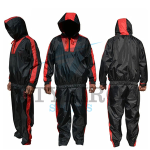 Vêtements de sport unisexes en nylon/polyester, combinaison de sauna, couleur et logo personnalisés, service OEM de haute qualité pour la salle de sport, la course à pied et les vêtements de sudation - Product Image 1