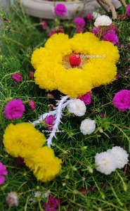 Vente en gros de fleurs de souci artificielles, cordes de fleurs indiennes artificielles pour la décoration, Offre Spéciale de fleurs décoratives de mariage - Product Image 3