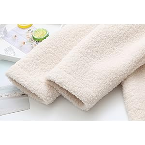 Chaqueta de Piel Sintética Personalizable, Otoño Invierno, Nuevo Estilo Coreano, Cárdigan Holgado de Lana de Cordero - Product Image 6