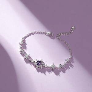 สร้อยข้อมือเงินแท้ Jeulia Infinite Glow ลายดวงอาทิตย์ ดวงจันทร์ และดวงดาว - Product Image 4
