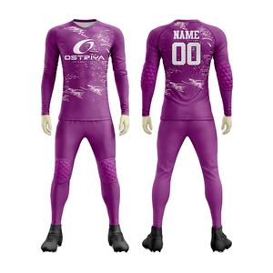 Maillot de gardien de but de football personnalisé pour homme, à manches longues, avec protection anti-collision - Product Image 1