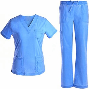 Uniformes hospitaliers de qualité supérieure infirmière à manches courtes col en V décent et confortable femmes infirmières gommages médicaux uniformes de médecins - Product Image 5